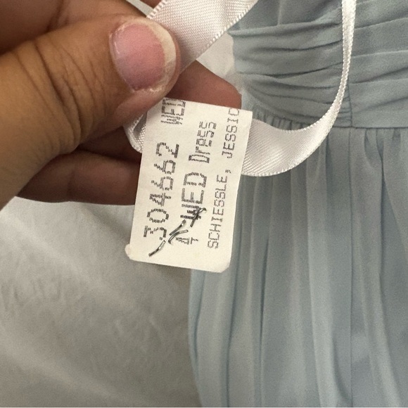 Azazie Sky Blue and Cream Fabric - Picture 11 of 16